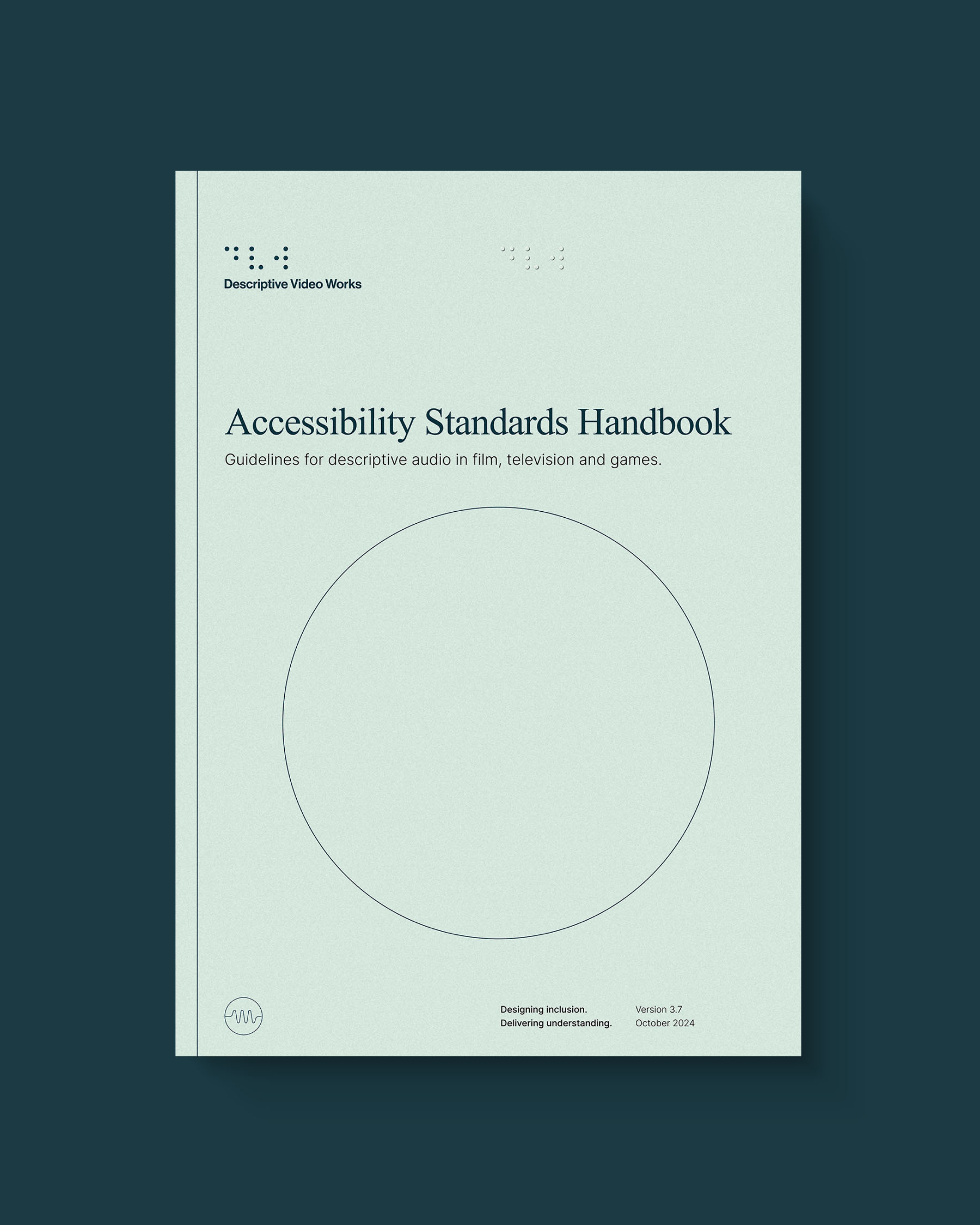 Descriptive Video Works Accessibility Standards Handbook cover.