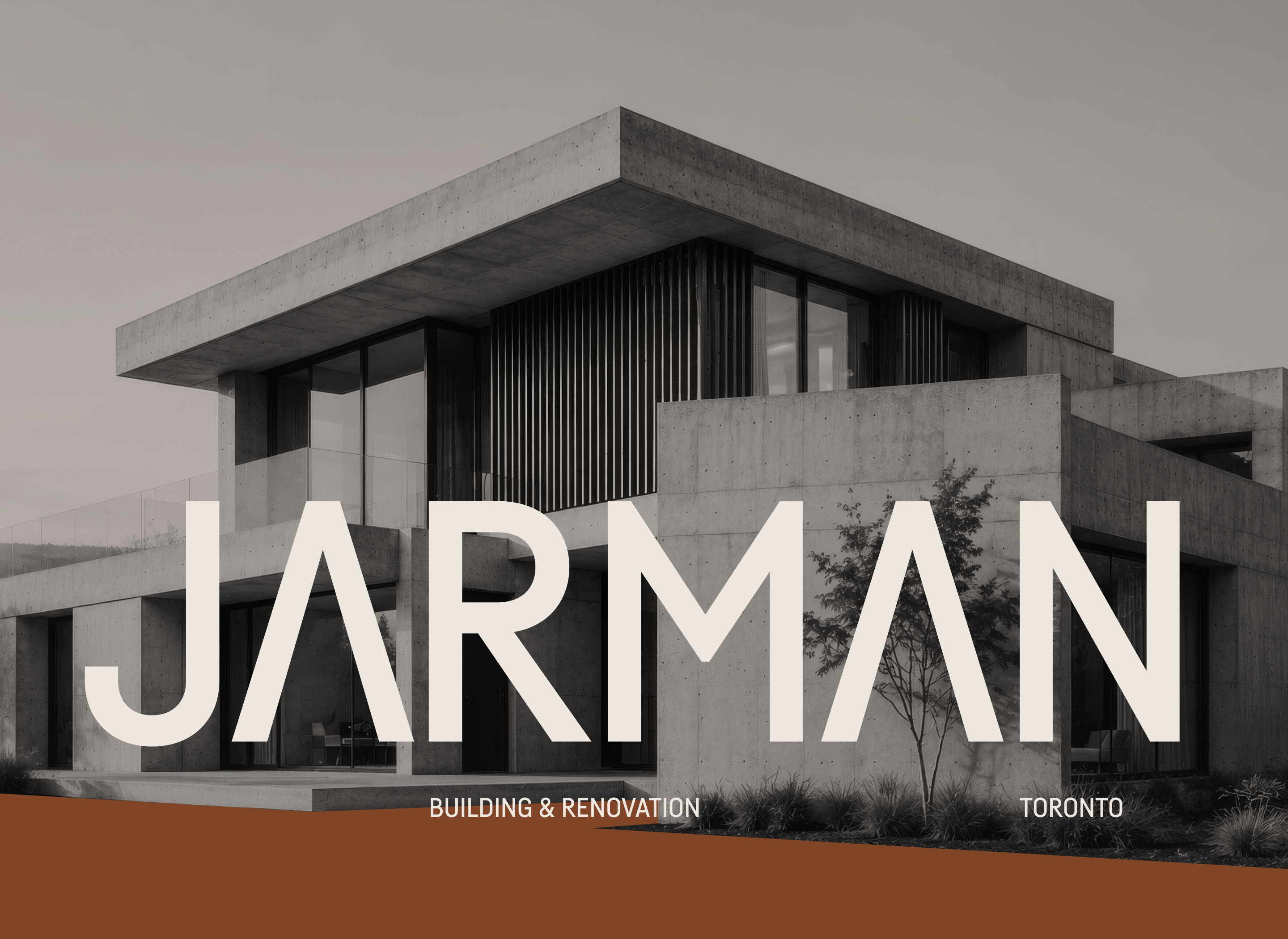 Jarman Professional wordmark over modern architectural photography.